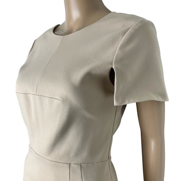 Tibi A-Line Cut-Out Pleated Sheer Cocktail Party Dress - Picture 5 of 14